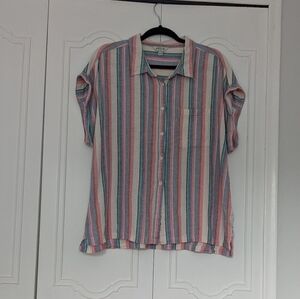 Orvis Multicolor Striped Button Down Shirt